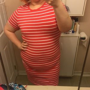 Bodycon Striped Dress